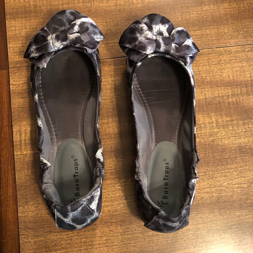 BareTraps Leopard Print Ballet Flats